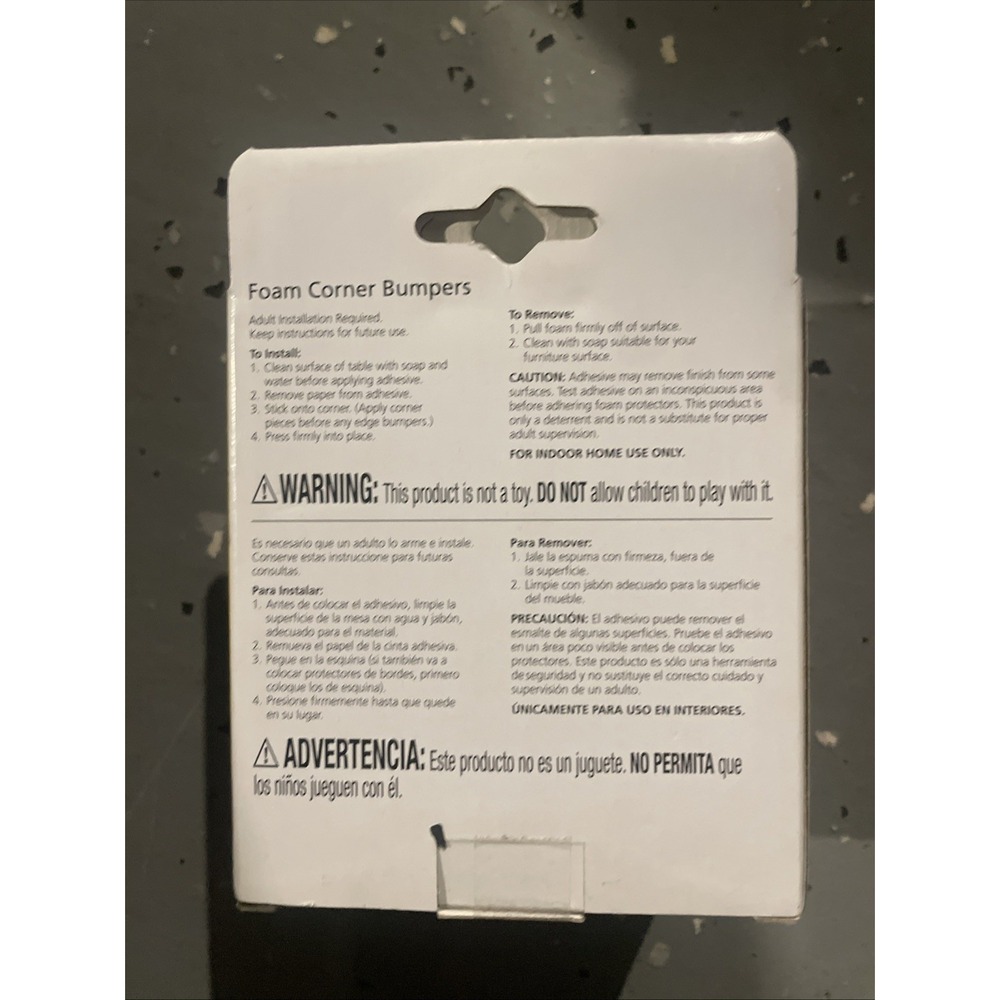 Safety 1st Corner Bumper Foam Espresso For Tables Counters Home Furniture 4 pack - Picture 3 of 5